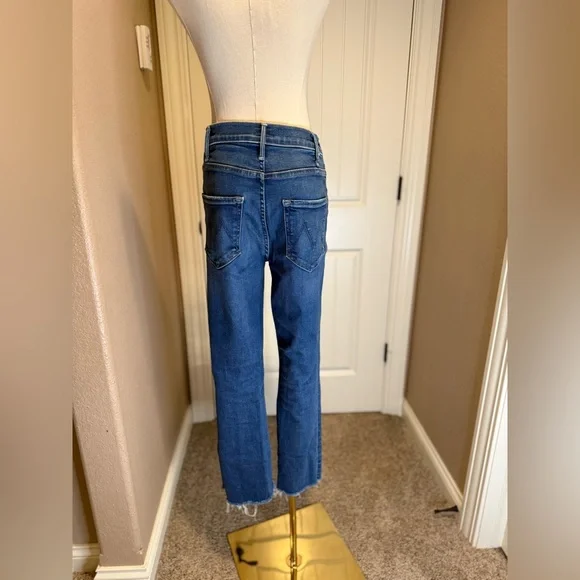 MOTHER The Hustler Ankle Fray in Grasping At Straws - Picture 8 of 11